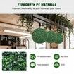 Artificial Topiaries Boxwood Trees, 24鈥?Tall (2 Pieces), Ball-Shape Faux Topiaries Plant, All-year Green Feaux Plant Decorative Balls for Backyard, Balcony,Garden, Wedding and Home D茅cor