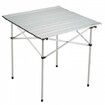 Folding Camping Table, Outdoor Portable Side Tables, Lightweight Fold Up Table, Aluminum Ultra Compact Work Table with Carry Bag, For Cooking, Beach, Picnic, Travel, 24x16 inch, Silver