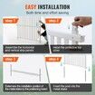 1.22m W x 1.22m H Vinyl Privacy Fence Panels, Air Conditioner Fence, Outdoor Privacy Screens for Trash Can, Pool Equipment Enclosure, Privacy Screen Kit Strip Panels (2 Panels)