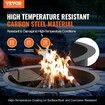 Fire Pit Ring w/ BBQ Fire Ring 40 Inch Outer Steel DIY Campfire Firepit