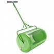 24" Compost Spreader Peat Moss Spreader Push/Tow-Behind Lawn Roller Green