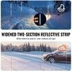 Driveway Markers, 30 PCS 121.5cm, 0.78cm Diameter, Orange Fiberglass Poles Snow Stakes with Reflective Tape, 30cm Steel Drill Bit & Protection Gloves for Parking Lots, Walkways Easy Visibility