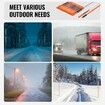Driveway Markers, 30 PCS 121.5cm, 0.78cm Diameter, Orange Fiberglass Poles Snow Stakes with Reflective Tape, 30cm Steel Drill Bit & Protection Gloves for Parking Lots, Walkways Easy Visibility