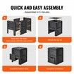 Garden Compost Bin 300 L, BPA Free Composter, Large Capacity Outdoor Composting Bin with Top Lid and Bottom Door, Easy Assembling, Lightweight, Fast Creation of Fertile Soil