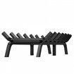 Fireplace Log Grate, 762mm Heavy Duty Fireplace Grate with 6 Support Legs, 19.05mm Solid Powder-coated Steel Bars, Log Firewood Burning Rack Holder for Indoor and Outdoor Fireplace