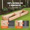 Wooden Raised Garden Bed Planter Box 94.5x23.6x9.8