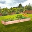 Wooden Raised Garden Bed Planter Box 94.5x23.6x9.8