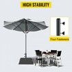 Umbrella Base Heavy Duty Umbrella Base Square Umbrella's Holder Stand 18KG