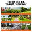 Weed Barrier Landscape Fabric 5*250FT Heavy Duty Woven PP Weed Control Mat