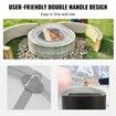 Fire Pit Spark Screen Round 36", Reinforced Heavy Duty Steel Metal Cover, Outdoor Firepit Lid, Easy-Opening Top Screen Covers Round with Ring Handle for Outdoor Patio Fire Pits Backyard