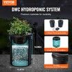 DWC Hydroponics Grow System Deep Water Culture with Top Drip 2 Buckets