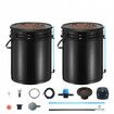 DWC Hydroponics Grow System Deep Water Culture with Top Drip 2 Buckets