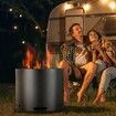 Smokeless Fire Pit Stove Bonfire 15 in Dia Wood Burning Stainless Steel