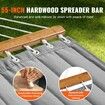 Double Quilted Fabric Hammock, 12 FT Double Hammock with Hardwood Spreader Bars, 2 Person Quilted Hammock with Detachable Pillow and Chains for Camping Outdoor Patio Yard Beach, 480 lbs Capacity