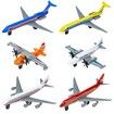 Toy Airplane 6 Pack,Diecast Airplane Toy for Boys Age 3+,Alloy Planes Model Glider Planes Airlines Plane Toys