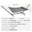 Double Quilted Fabric Hammock Two Person Hammock with Stand 480lb Capacity