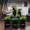 DWC Hydroponic System, 5 Gallon 5 Buckets, Deep Water Culture Growing Bucket, Hydroponics Grow Kit with Pump, Air Stone and Connected Reservoir, for Indoor/Outdoor Leafy Vegetables