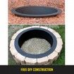 Heavy Duty Fire Pit Ring/Liner DIY Q235 Steel 36 in Outside x 30 in Inside