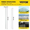 Spring Wire and Lock Channel,2 m Spring Lock & U-Channel Bundle for Greenhouse, 20 Packs PE Coated Spring Wire & Aluminum Alloy Channel, Plastic Poly Film or Shade Cloth Attachment with Screw