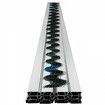 Spring Wire and Lock Channel,2 m Spring Lock & U-Channel Bundle for Greenhouse, 20 Packs PE Coated Spring Wire & Aluminum Alloy Channel, Plastic Poly Film or Shade Cloth Attachment with Screw