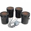 DWC Hydroponics Grow System Deep Water Culture with Top Drip 4 Buckets