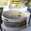 Fire Pit Lid Round 40 Inch Foldable Fire Pit Ring Snuff Cover 430 Stainless Steel Fire Pit Spark Screen Cover 3mm Thickness