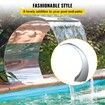 Pool Waterfall Fountain Stainless Steel Fountain 15.4\" x 7.9\" x 1.5\" Silver Pool Fountains for Ground Pools Garden Outdoor Waterfalls Sheer Descent Pond Water Feature