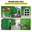 Artificial Boxwood Panels, 20 PCS 20\"x20\" Boxwood Hedge Wall Panels, PE Artificial Grass Backdrop Wall 1.6\", Privacy Hedge Screen for Decoration of Outdoor, Indoor, Garden, Fence, and Backyar