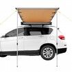 Car Side Awning, Large 1.4x2m Shade Coverage Vehicle Awning, PU3000mm UV50+ Retractable Car Awning with Waterproof Storage Bag, Suitable for Truck, SUV, Van, Campers