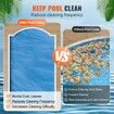 Solar Pool Cover, 32 x 16 ft Rectangle Solar Blanket for Pools, Inground Above Ground Swimming Pool Solar Cover, 16 mil Solar Covers Blue
