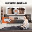 Sauna Blanket for Detoxification, Portable Far Infrared Sauna for Home with Arm Holes for Comfort, 1-6 Level Adjustable Temprature Rannge 35-85°C, 1-60 Minutes Timer,1800 x 800 mm