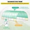 Walk-in Tunnel Greenhouse Galvanized Frame Waterproof Cover 20x10x7 ft