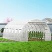 Walk-in Tunnel Greenhouse Galvanized Frame Waterproof Cover 20x10x7 ft