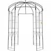 Birdcage Shape Garden Arbor, 9\' High x 6.6\' Wide, Heavy Duty Wrought Iron Arbor, Wedding Arch Trellis for Climbing Vines in Outdoor Garden, Lawn, Backyard, Patio, Black