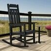 Porch Rocker HIPS Outdoor Rocking Chair High Back 1 pcs 400 lbs Weight