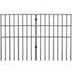 Garden Fence, No Dig Fence 44(H)x33(L)cm Animal Barrier Fence, Underground Decorative Garden Fencing with 3.81 cm Spike Spacing, Metal Dog Fence for the Yard and Outdoor Patio, 28 Pack