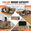 Cat Litter Box Enclosure Wooden Litter Box Furniture Hidden 2 Rooms Greige