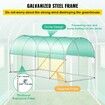 Walk-in Tunnel Greenhouse Galvanized Frame & Waterproof Cover 15x7x7 ft