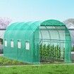 Walk-in Tunnel Greenhouse Galvanized Frame & Waterproof Cover 15x7x7 ft