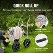 Hose Reel Cart 300ft. Heavy Duty Garden Water Yard Planting w/ Basket