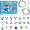 Advent Calendar for Kids,24 Days Christmas Countdown Calendar with Bracelets and Unique Cartoon Beads,Christmas Gifts for Kids,Teens