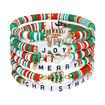 6 Pack Cute Xmas Bracelets for Women Teen Girls as Party Gifts, Green