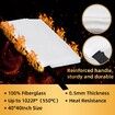 Emergency 1MX 1M Fiberglass Fire BlanketX2 Fire Suppression Blanket for Kitchen with Hooks Gloves