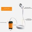 Portable Outdoor Shower, Rechargeable Battery Operated Shower 7800mm Temperature Measurement, Digital Screen for Outdoor Camping and Travel Bathing