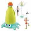 Outdoor Water Sprinkler Toy Summer Splash Play in Backyard,Pool,Garden for Kids Ages 3+(Light Green)