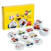 Wooden Memory Game Montessori Toys Educational Intelligence and Memory Traffic Development Toys Gifts for Kids Ages 3+