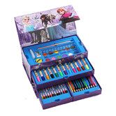 Frozen Princess 54 Piece Cartoon Drawing Watercolor Gift Set Portable Art Supplies for Students Christmas Gift Birthday Presents