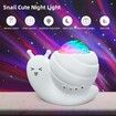 4 in 1 Aurora Galaxy Star Projector Night Light Snail Kid Night Lights for Bedroom with Remote/Music Bluetooth Speaker/Colors Changing(White)