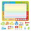 Cartoon Theme Water Coloring Drawing Carpet, Magic Doodle Mat with Pens & Stamps - Educational Toy for Girls and Boys