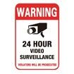 10-Pack 24 Hour Video Surveillance Signs for Security Cameras: High-Visibility, Durable, Easy to Install, Deter Crime and Protect Your Property